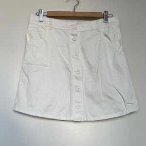 Jungmaven Button-Front A-Line Skirt